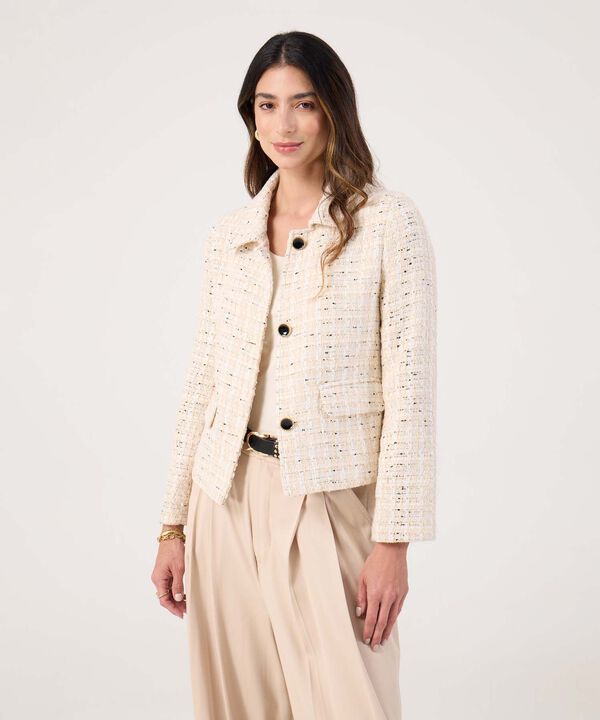 Chaqueta Texturizada Con Cuello Camisero image number null