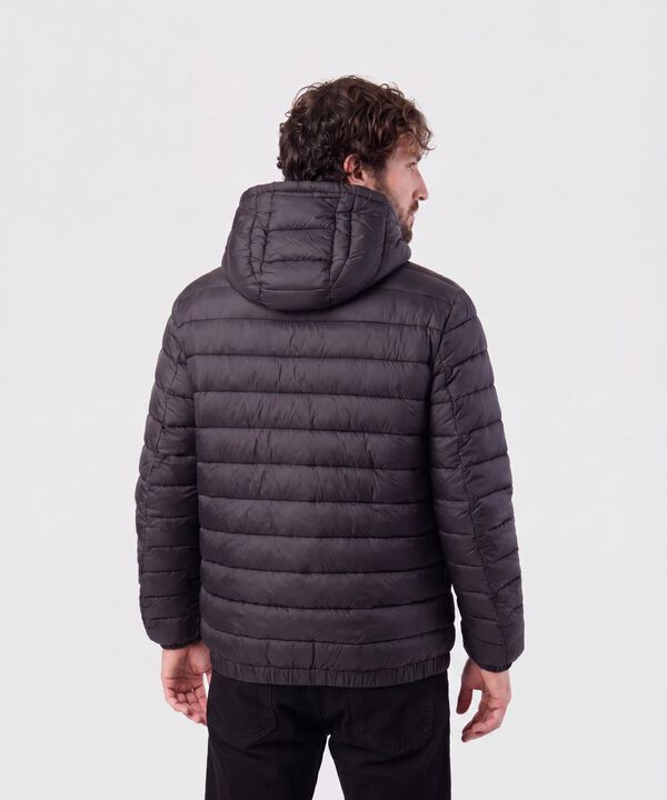 Chaqueta Acolchada Con Capota Hombre