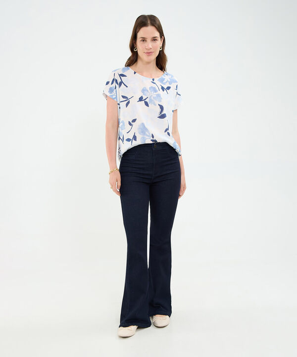 Blusa estampada para mujer image number null