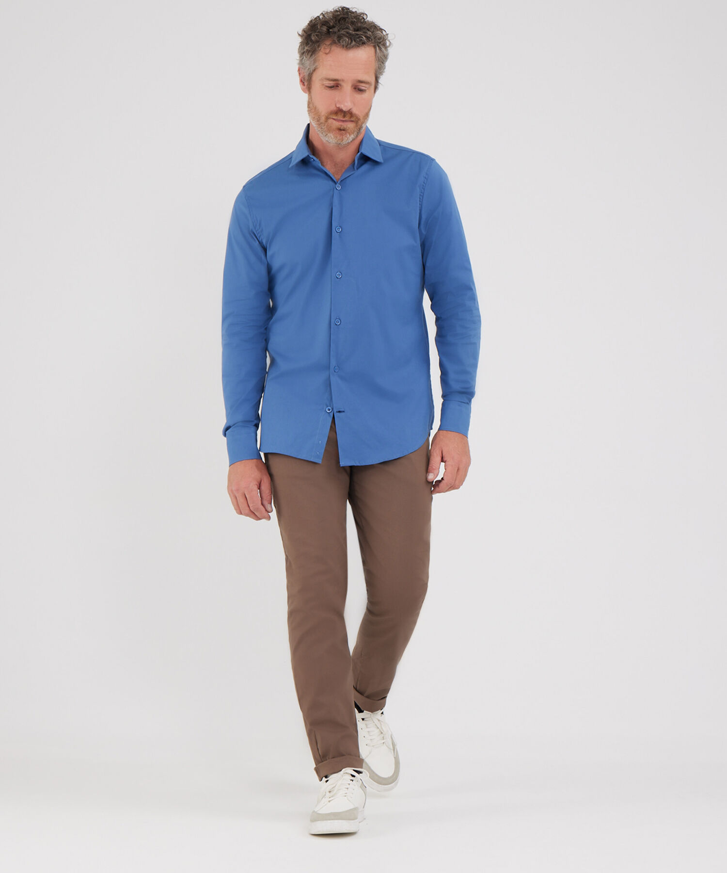 Camisa Corbatera Manga Larga