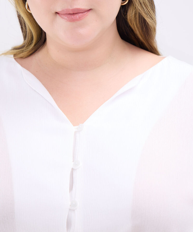Blusa Manga ¾ Escotada