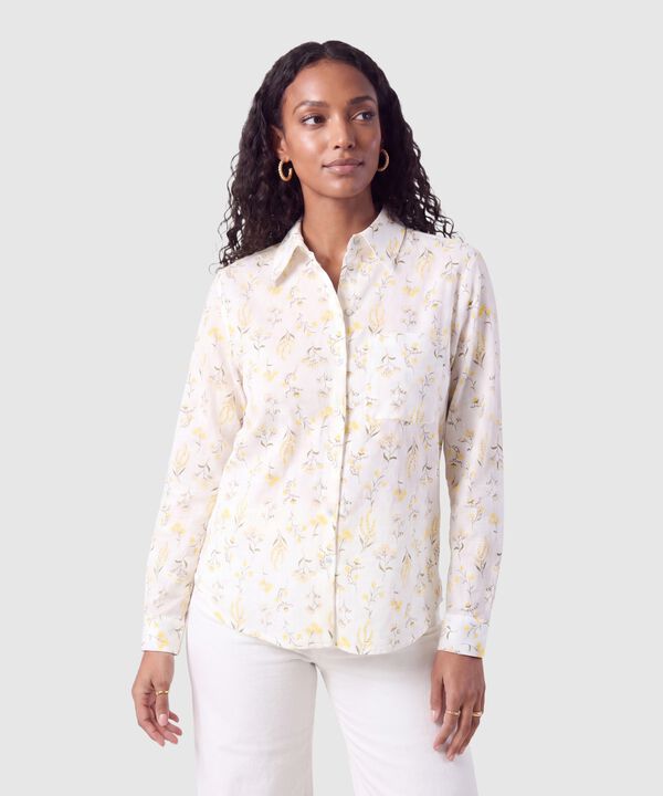 Camisa Manga Larga Estampada Mujer image number null