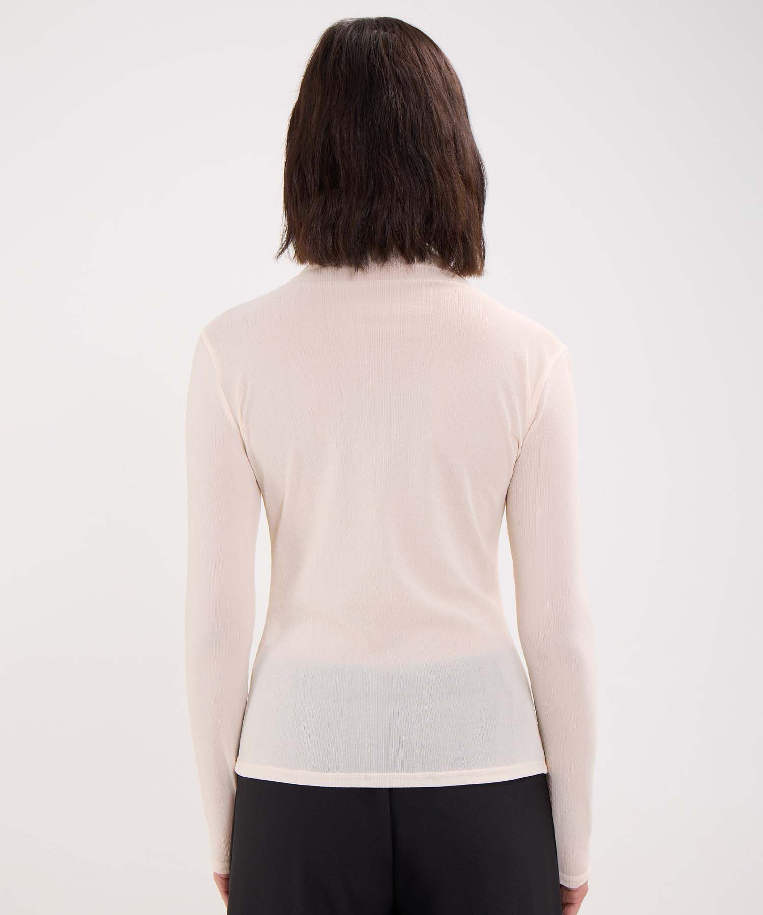 Camiseta Acanalada con Brillos