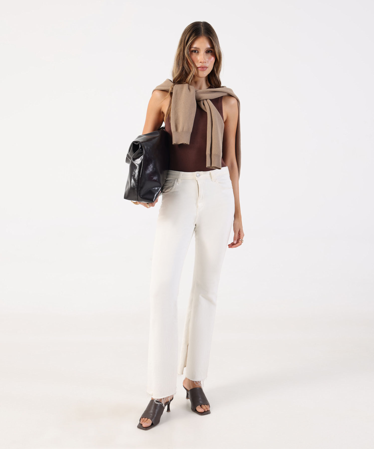 Camiseta de Punto Sin Mangas para Mujer