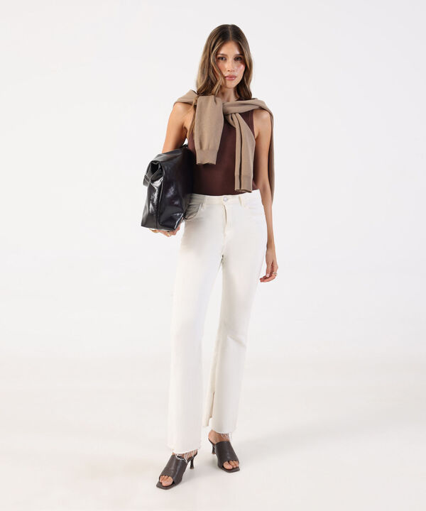 Camiseta de Punto Sin Mangas para Mujer