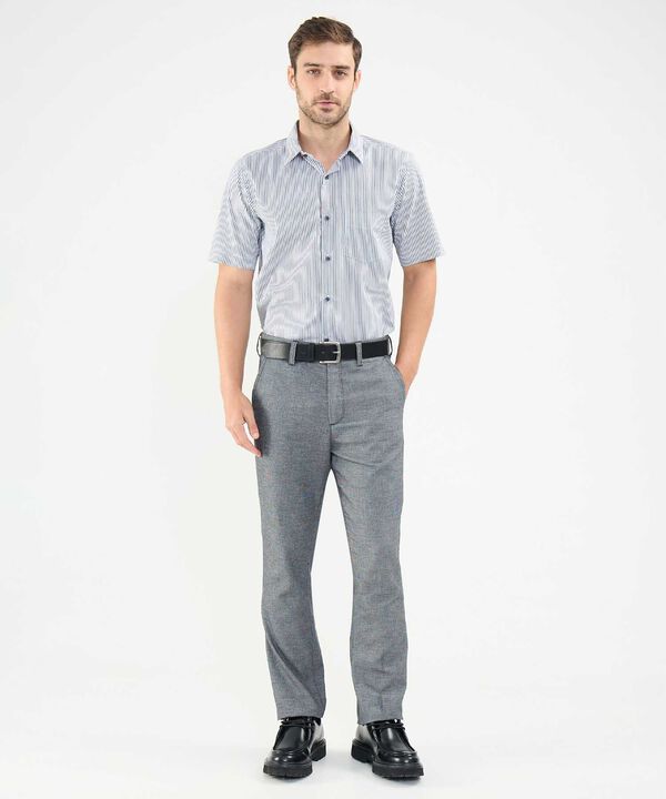 Camisa Manga Corta a Rayas image number null