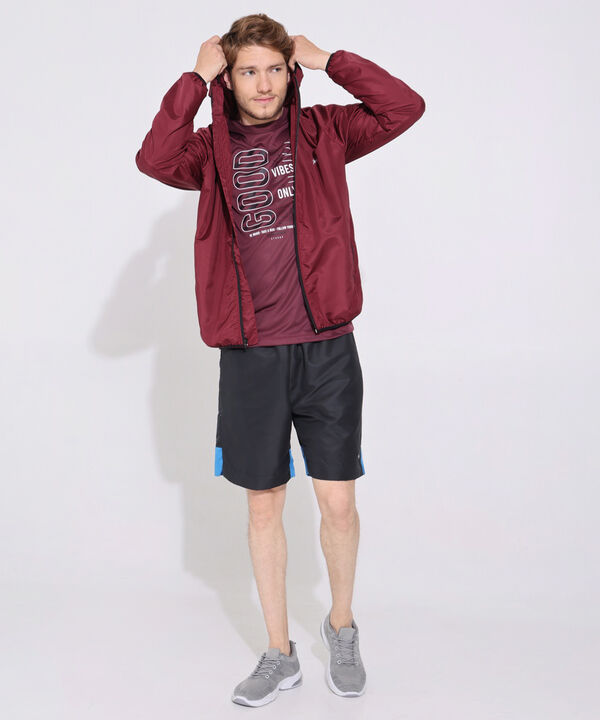 Chaqueta Deportiva Tejido Plano Unicolor, Manga Ranglan