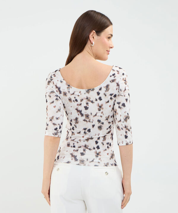 Camiseta Estampado de Manchas