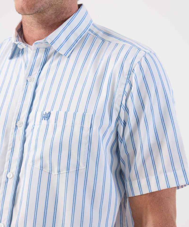 Camisa de Manga Corta Estampada para Hombre Casual