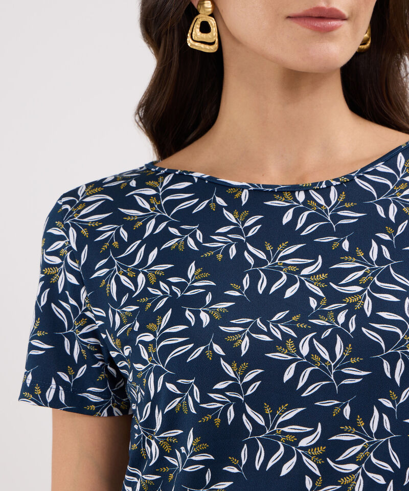Camiseta manga corta estampada