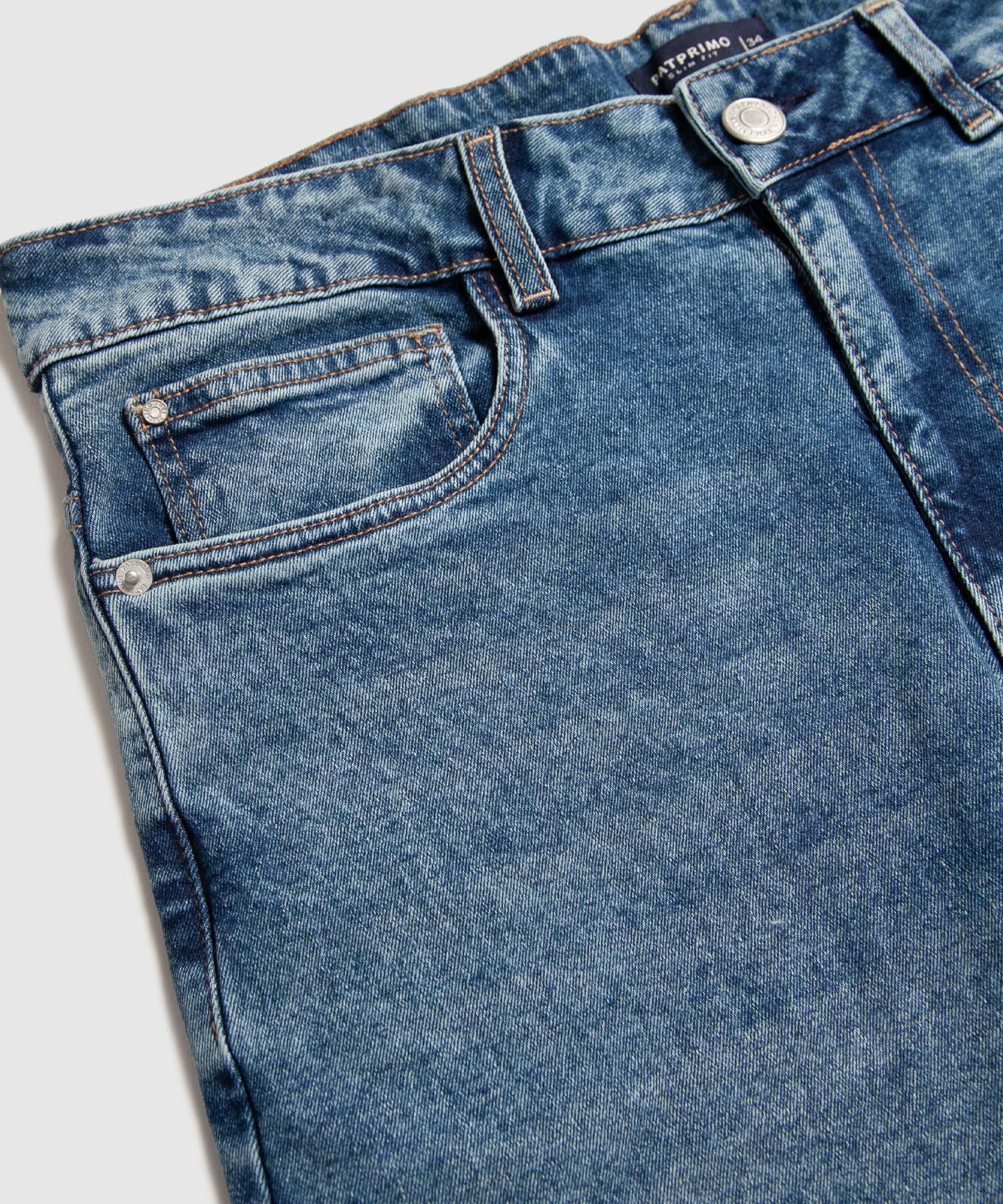 Jeans Regular Tono Medio