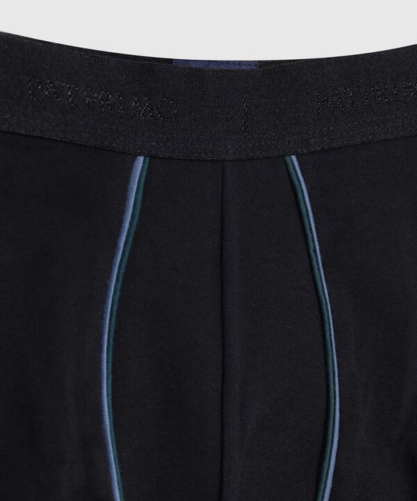 B&oacute;xer Ajustado Con Vivo En Contraste Hombre