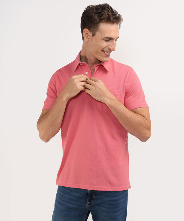 Polo Cuello Duro Con Bolsillo
