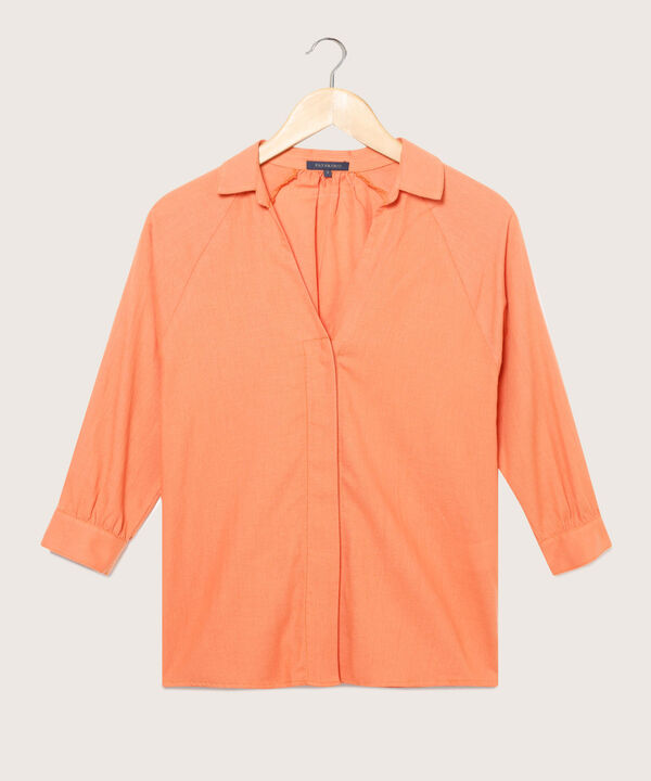Camisa Manga Tres Cuartos Con Puño