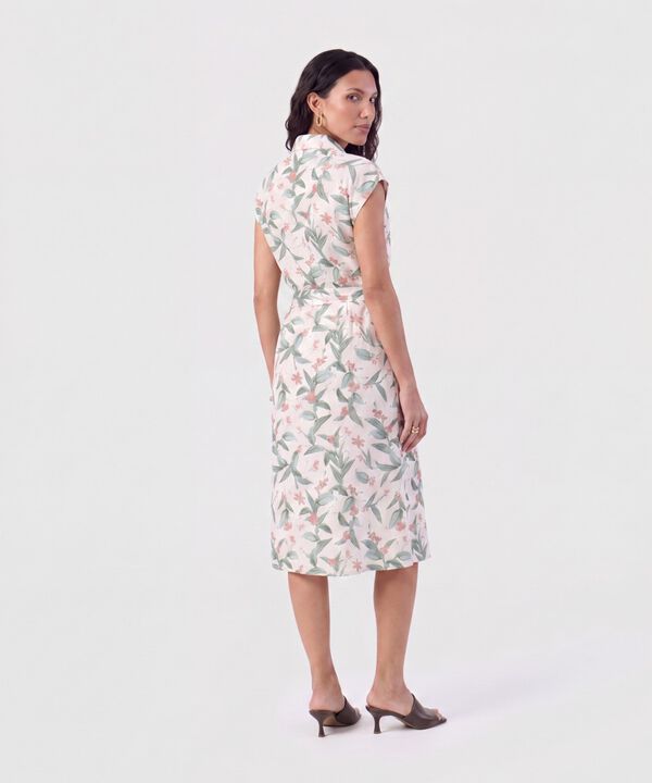 Vestido Camisero Ajustable Para Mujer