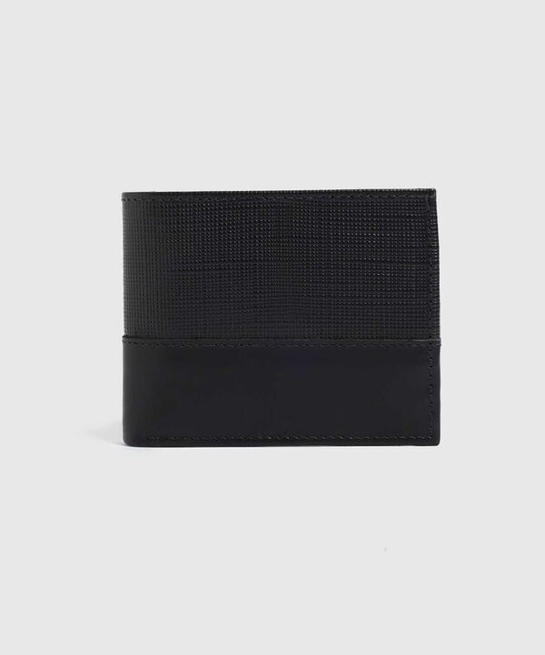 Billetera Plegable Texturizada Hombre image number null