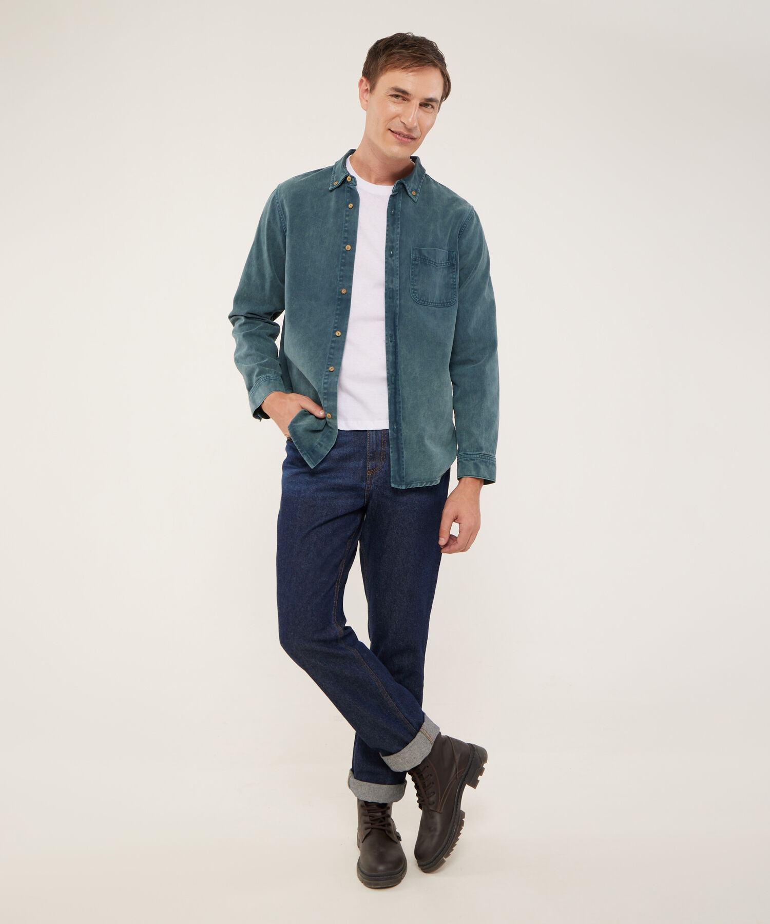 Chaqueta Sobrecamisa Verde