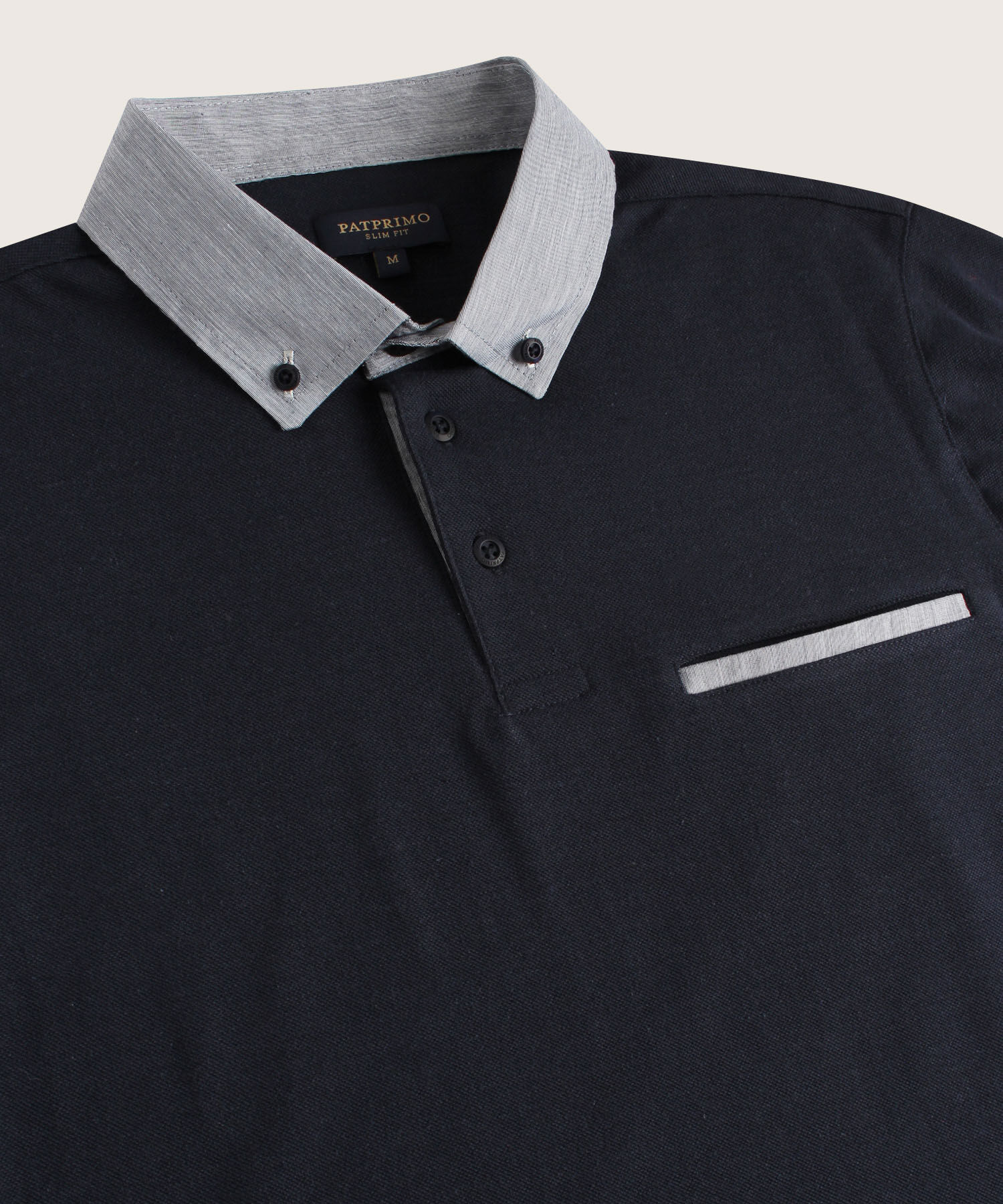 Polo Unicolor Cuello Duro