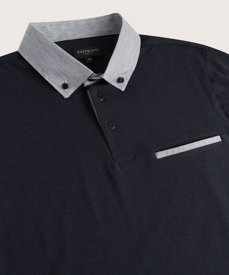 Polo Unicolor Cuello Duro