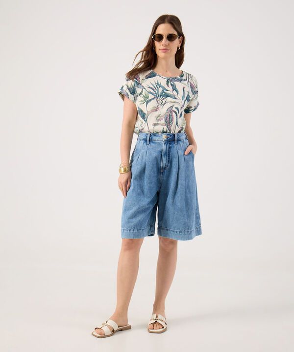 Blusa Manga Corta Estampada image number null