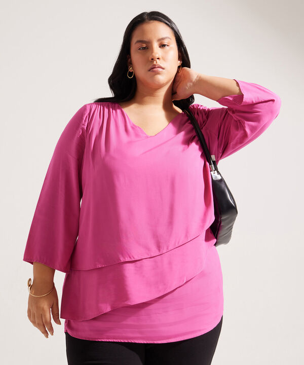 Blusa Manga ¾ con Vuelos image number null