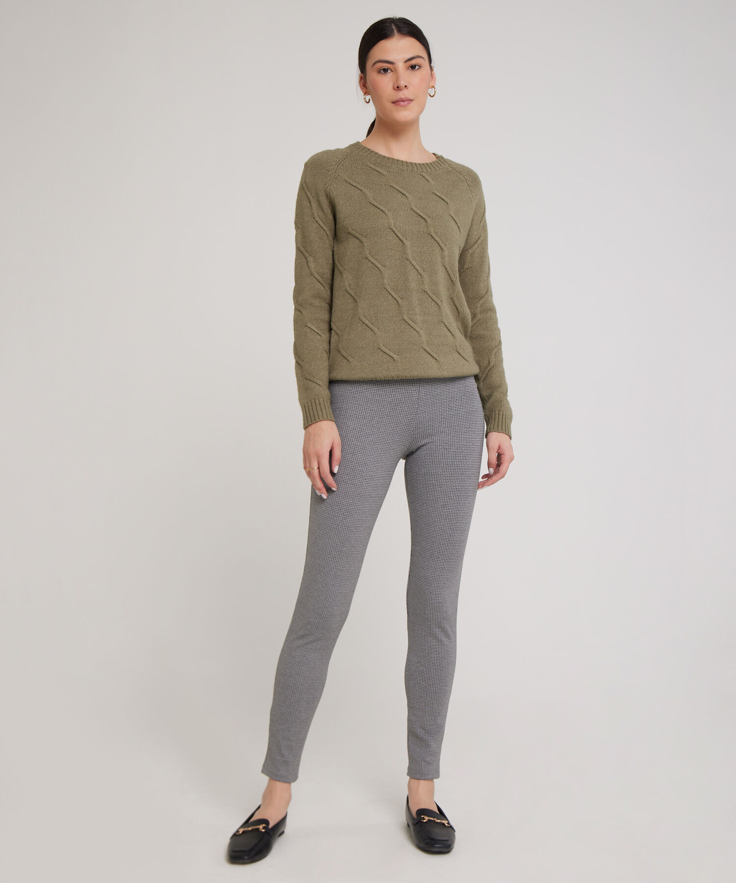 Legging Estampado Con Pretina Ancha