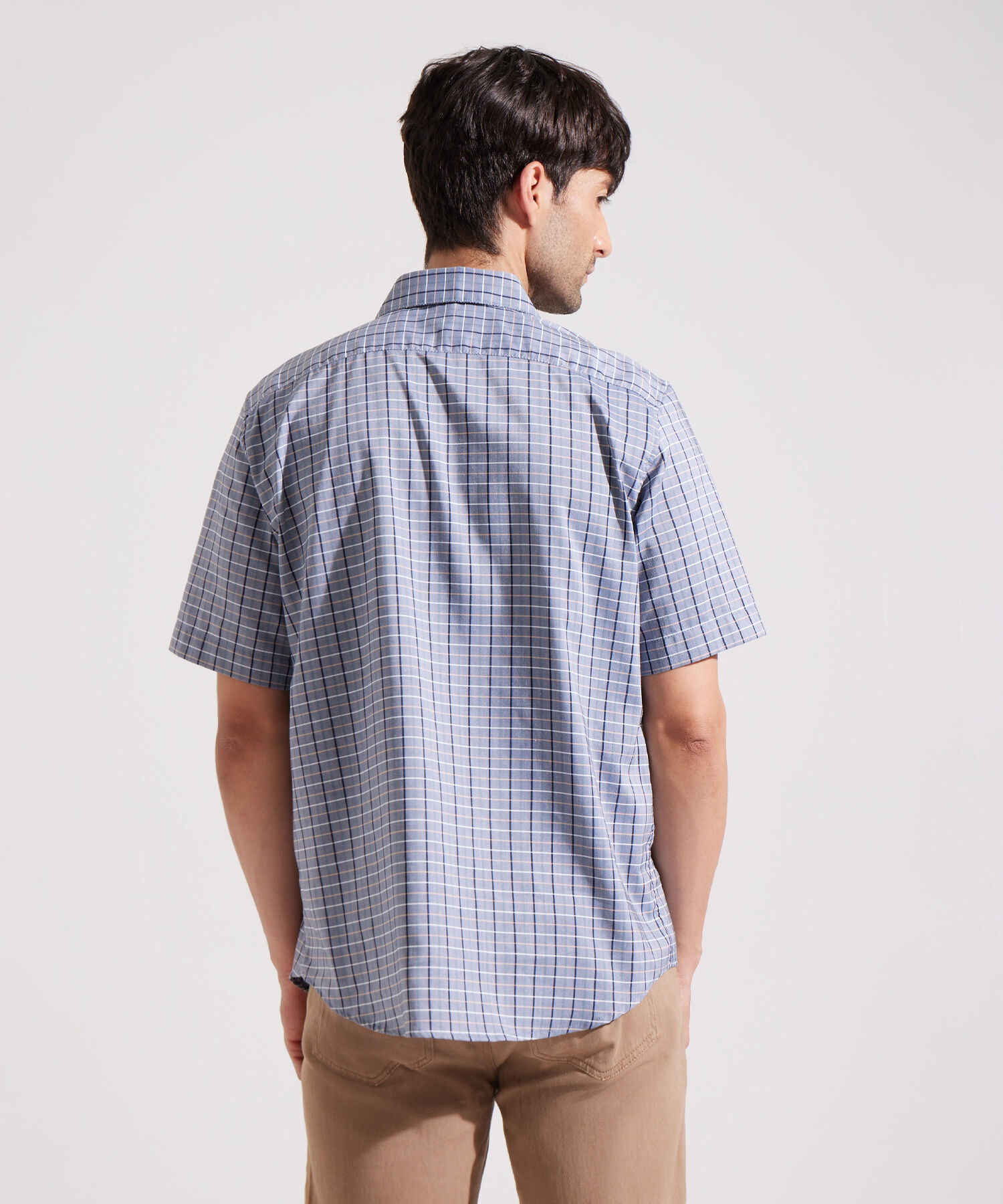 Camisa Manga Corta , Cuello Formal