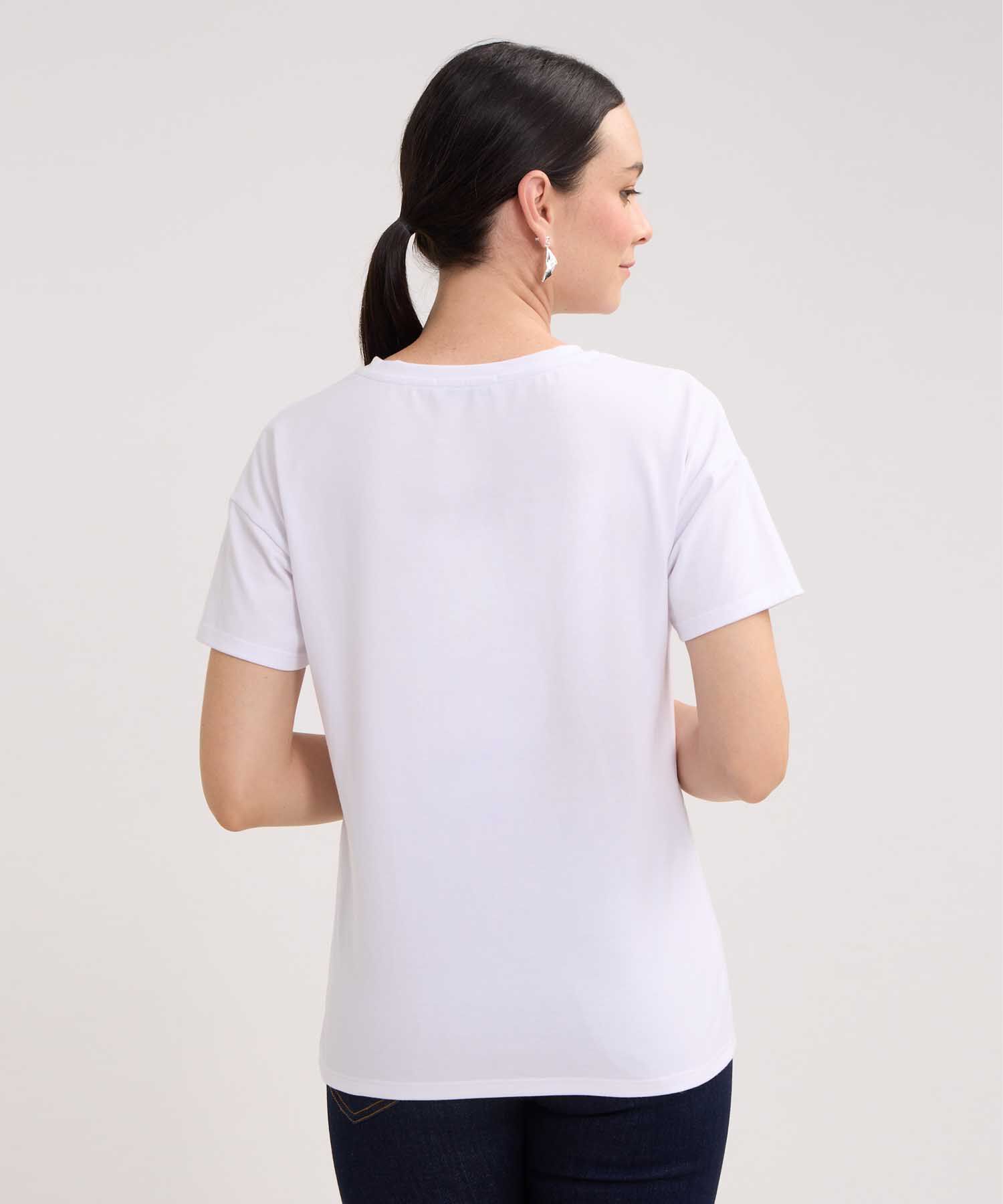 Camiseta Manga Corta Corrida Con Screen En Frente