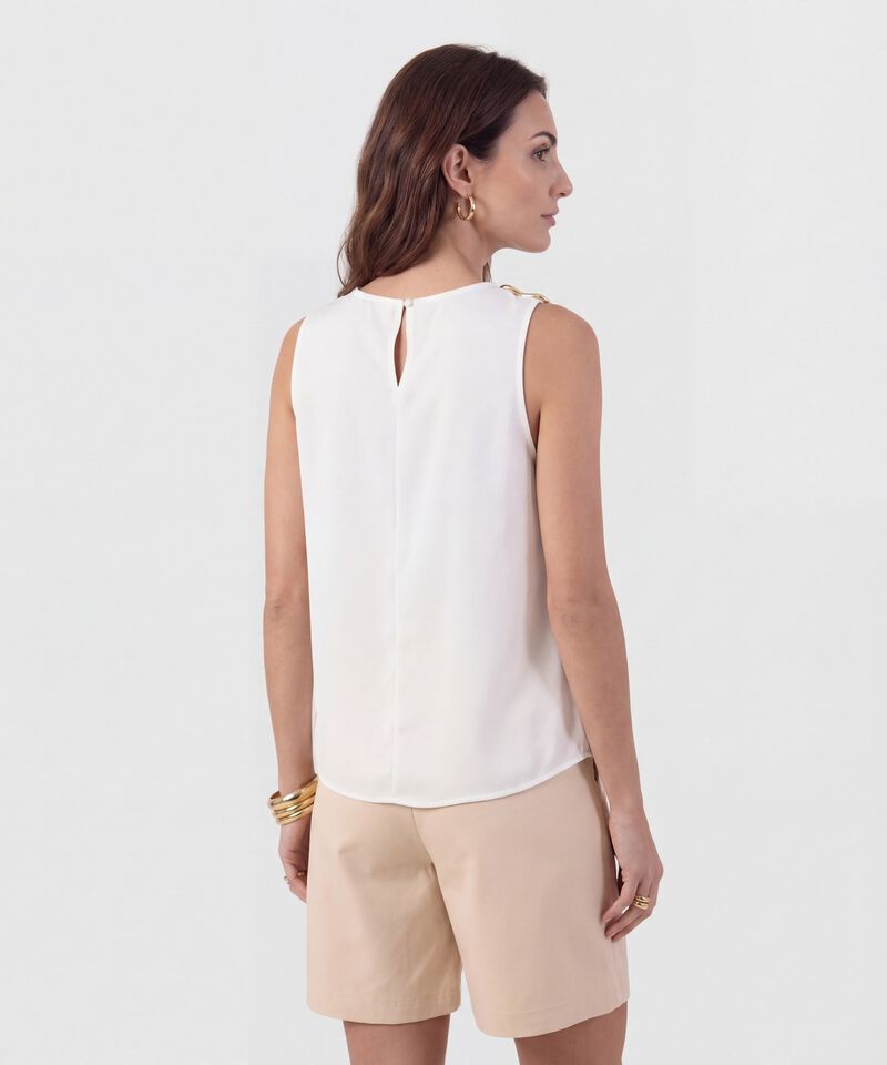 Blusa Sisa Con Detalle Met&aacute;lico Para Mujer