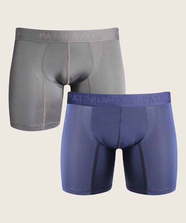 Combo Pantaloncillo X 2 Boxer Medio Microfibra Paq X2 Unicolores Igual Vte image number null