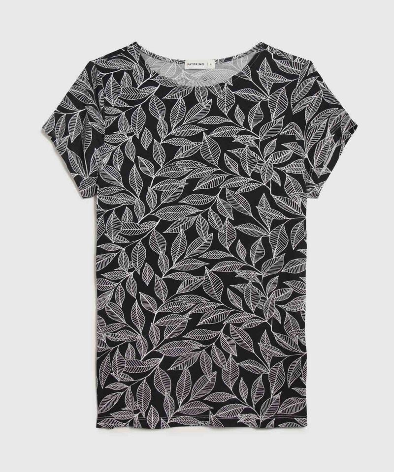 Camiseta Con Estampado Florar 