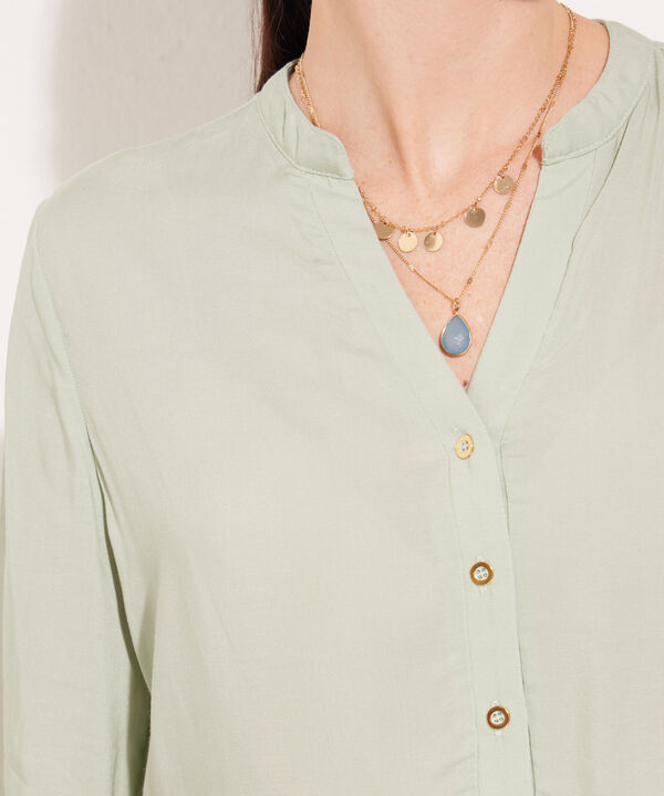 Blusa Manga 3/4 Unicolor