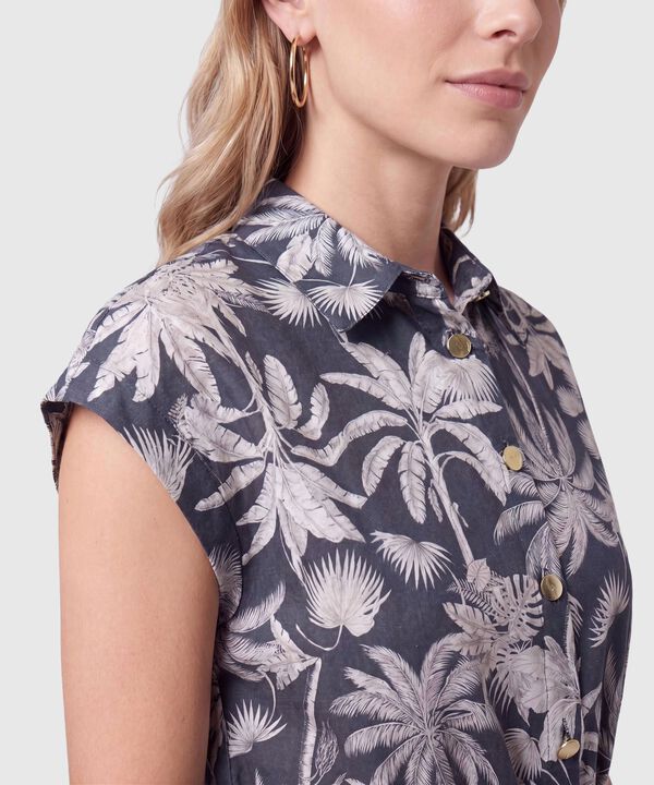 Vestido Camisero Midi Para Mujer
