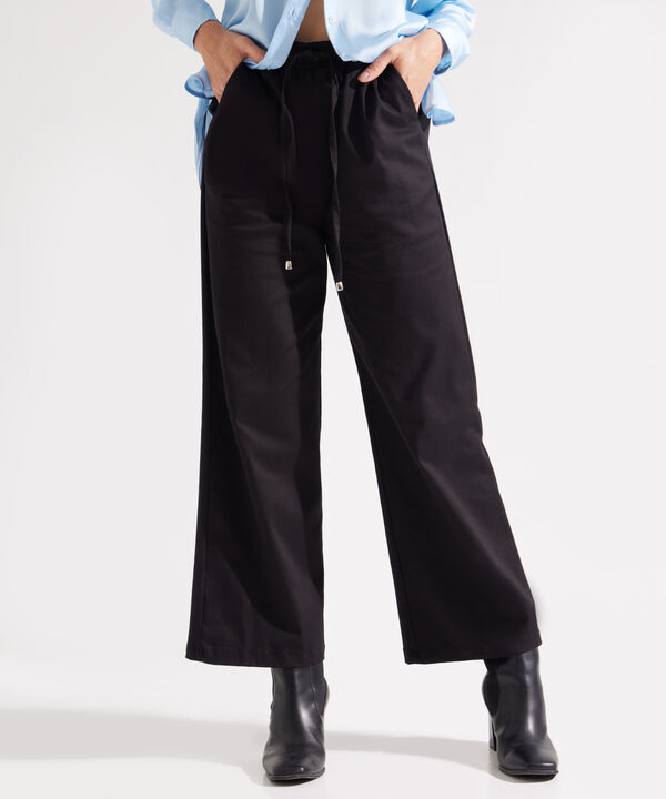 Pantal&oacute;n Fluido con Cord&oacute;n Ajustable Para Mujer