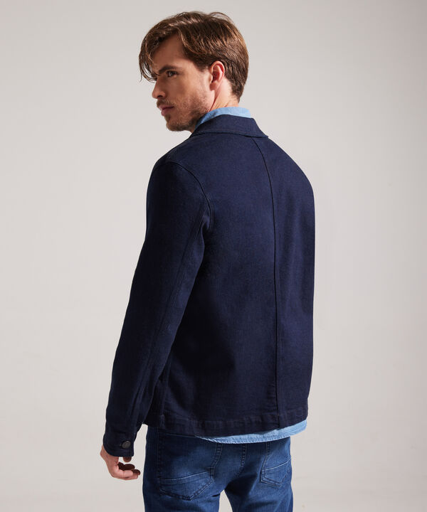 Chaqueta Con Bolsillo Interno Tono Raw