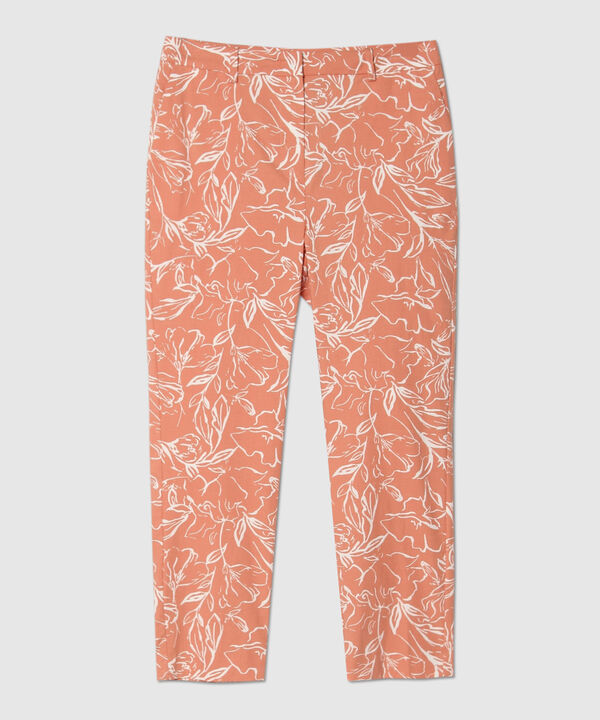 Pantalón Capri Con Estampado Floral