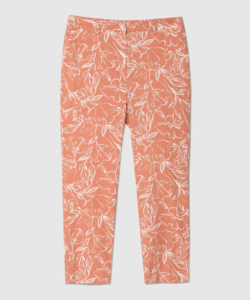 Pantalón Capri Con Estampado Floral