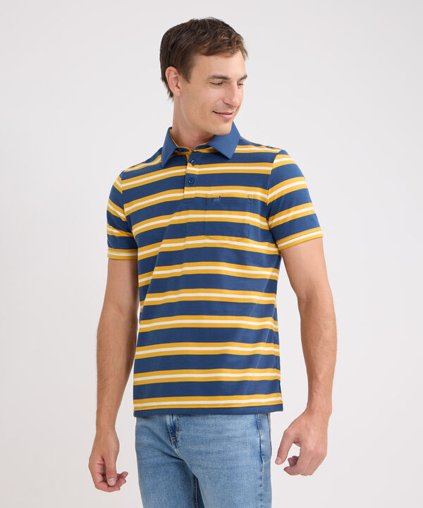 Polo Cuello Duro Rayas