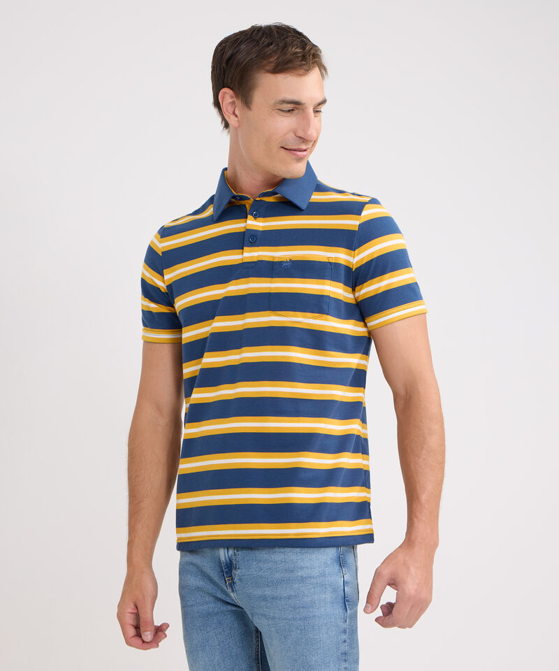 Polo Cuello Duro Rayas