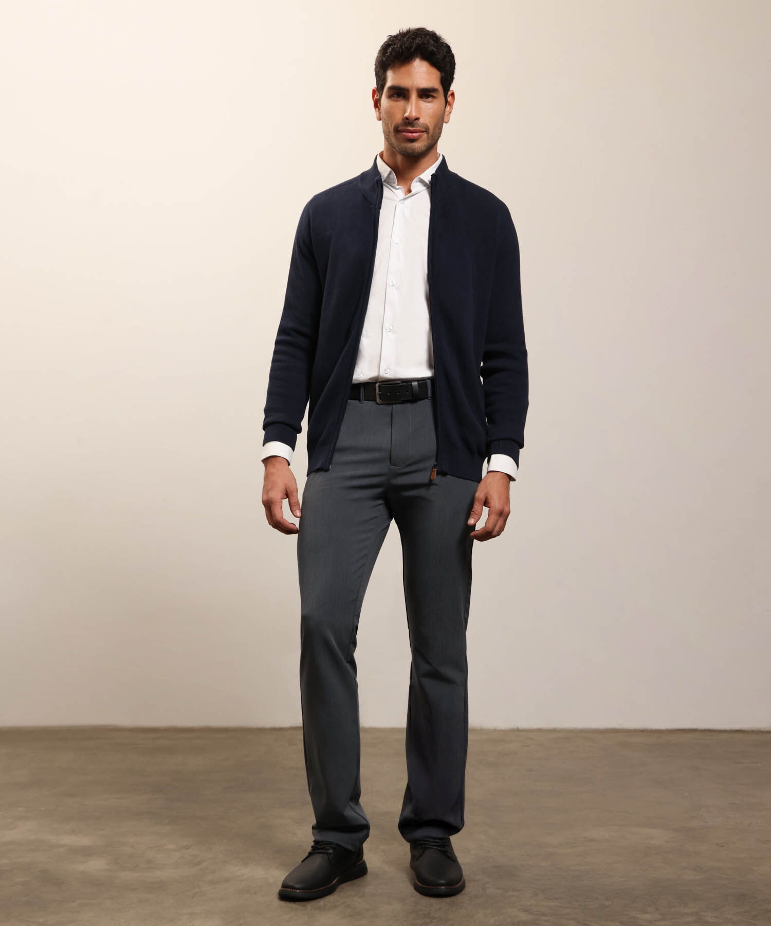 Buzo De Punto Con Cremallera Para Hombre