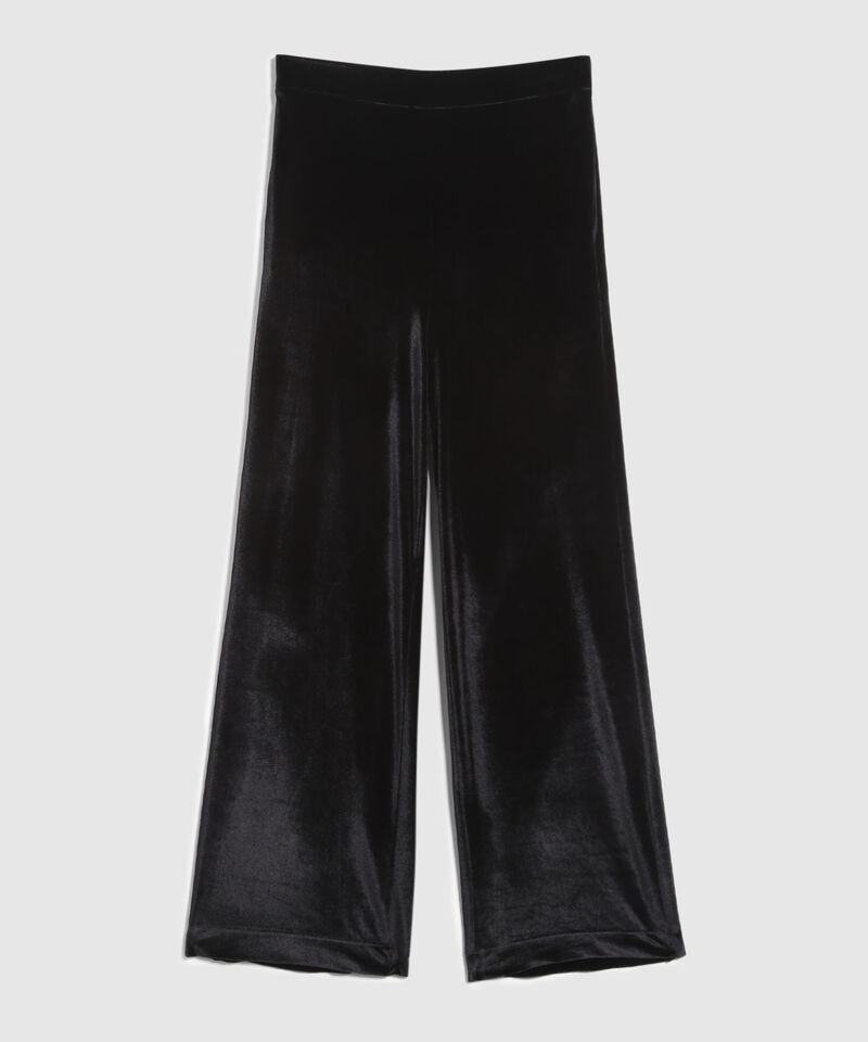 Pantalon Con Textura Unicolor 
