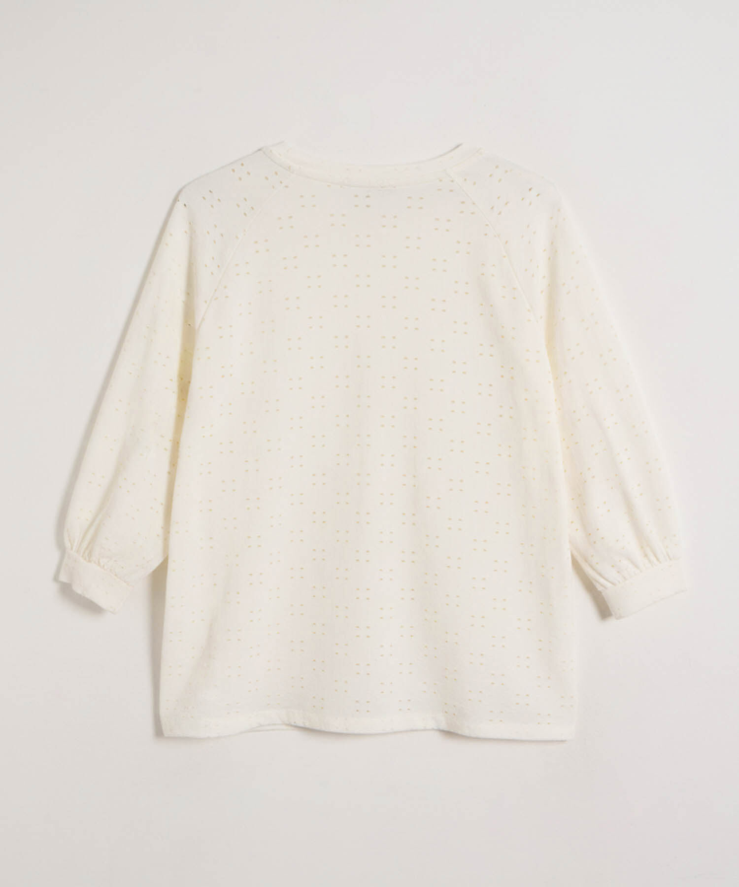 Camiseta Calada Manga ¾ Con Puño Elástico