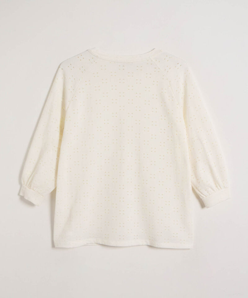 Camiseta Calada Manga ¾ Con Puño Elástico