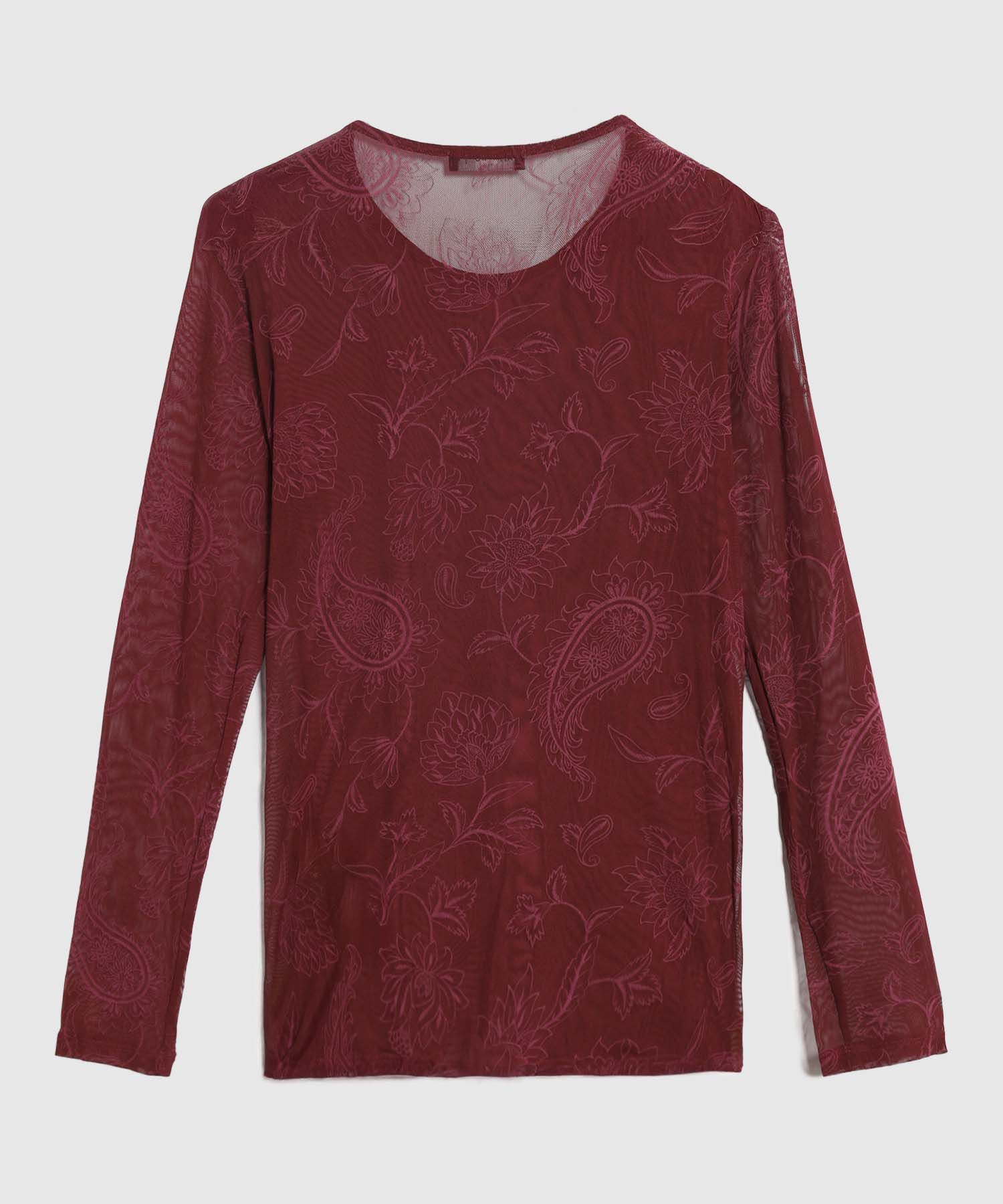 Camiseta de Manga Larga Estampada para Mujer