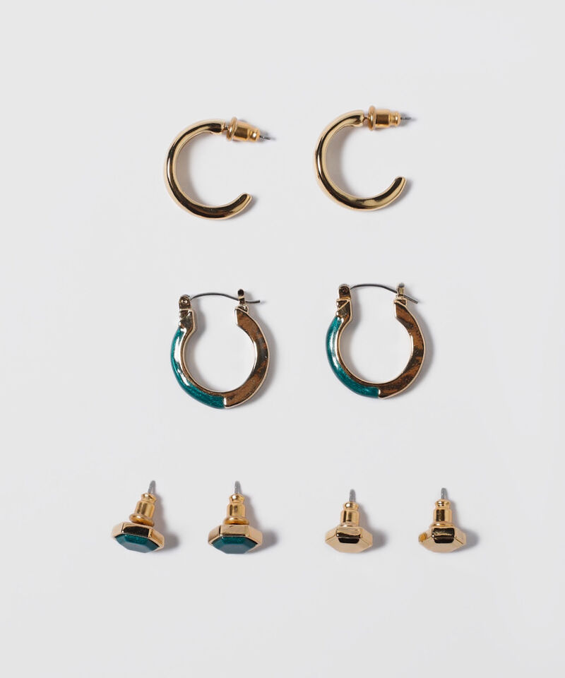 Aretes Set X 4 Pares De Aretes Ref. Kf233-0026-1