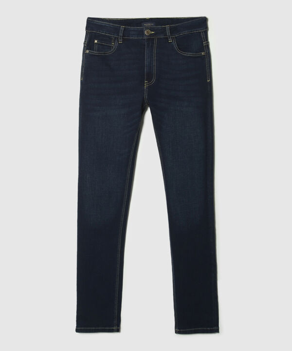 Jean Rimo Masculino Jean Regular Clásica Tono Azul Oscuro