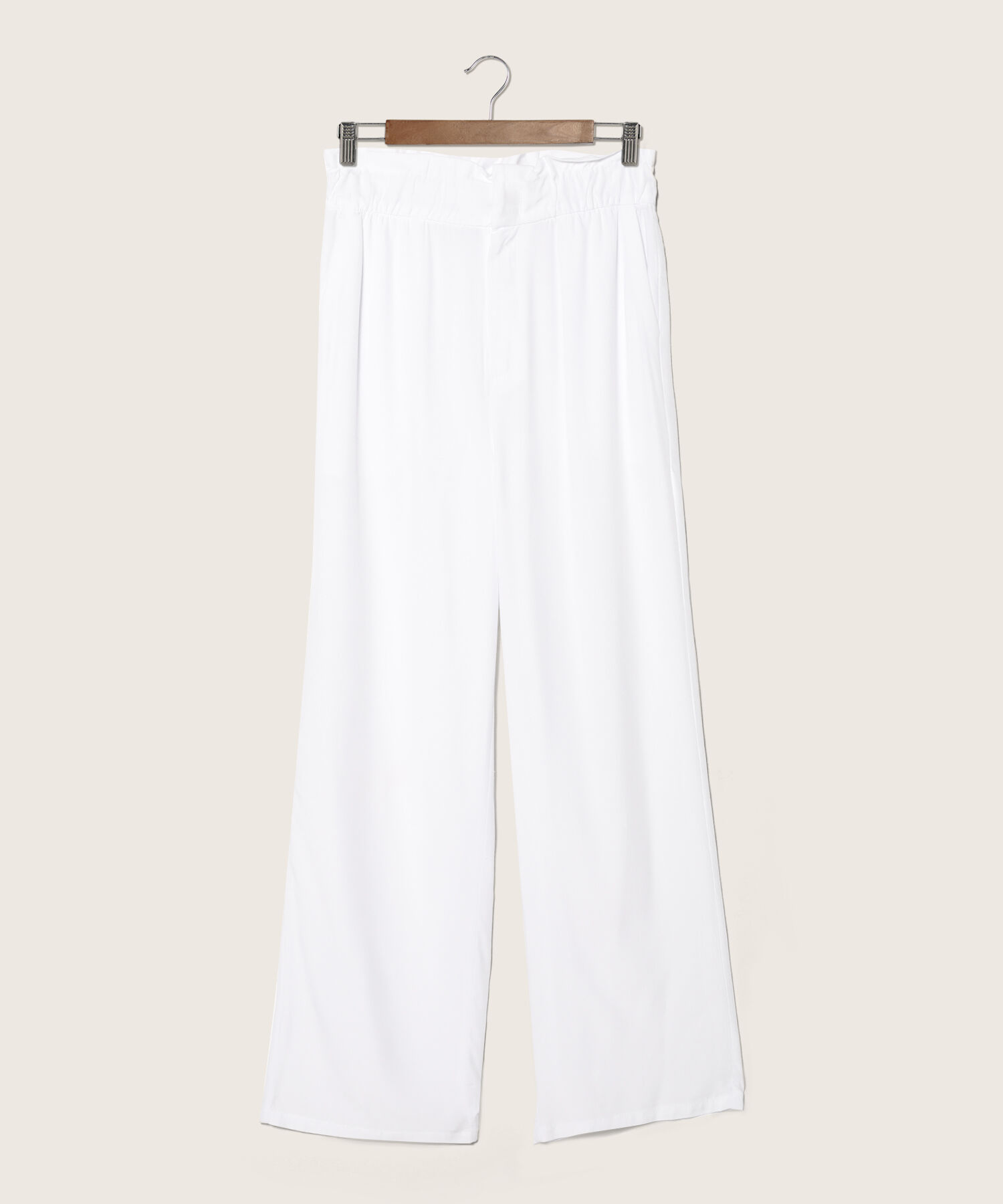Pantalón Tipo Paper Bag Unicolor