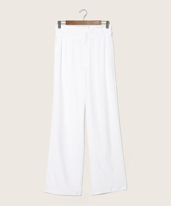 Pantalón Tipo Paper Bag Unicolor
