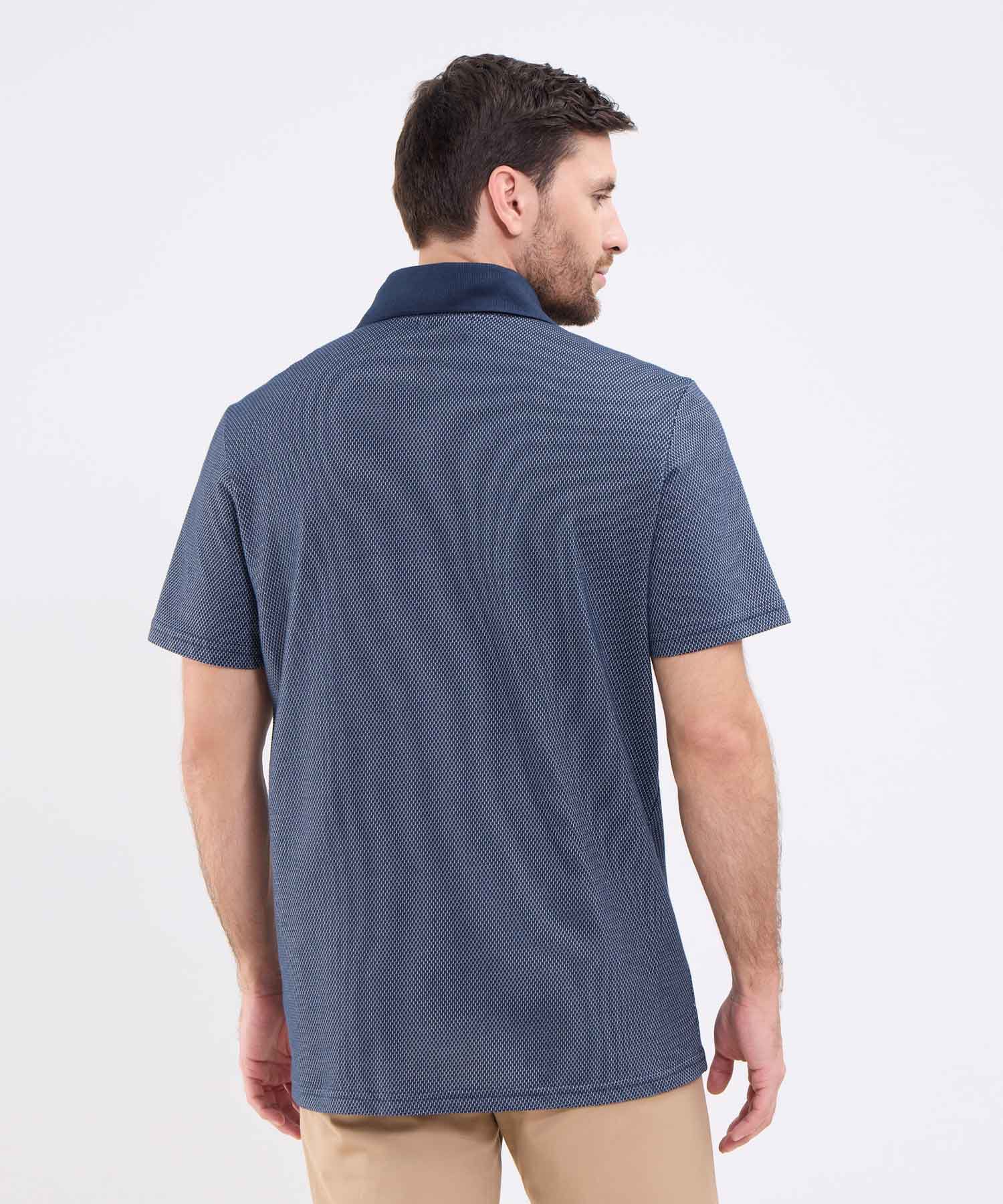 Polo Manga Corta Preteñida Para Hombre