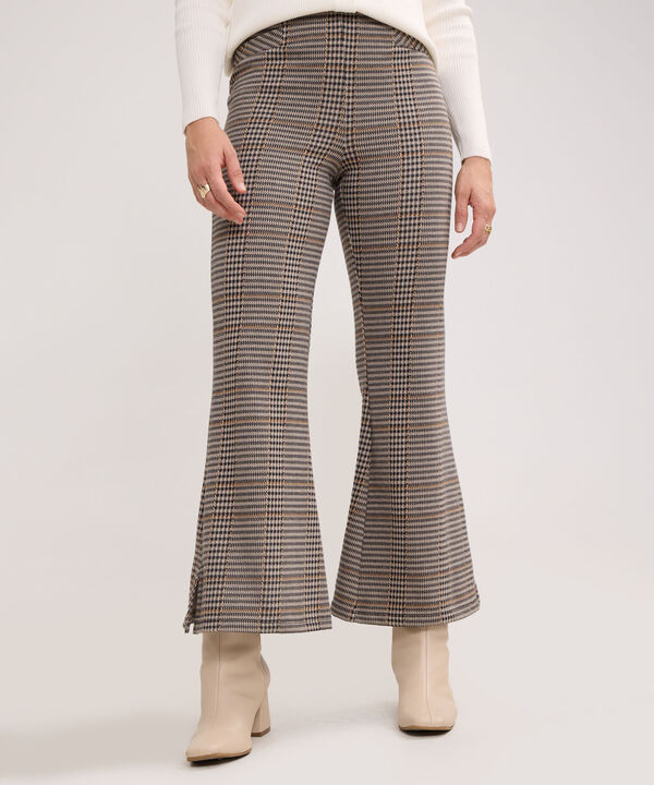 Leggins Tipo Flare Preteñido Con Ribete En Costados Y Pretina Invisible
